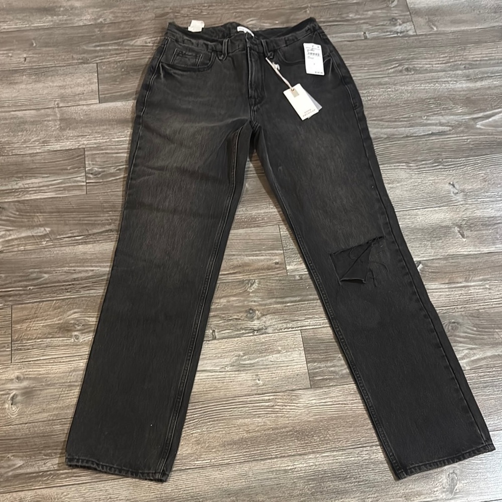 NWT GOOD AMERICAN BLACK JEANS SIZE 6/28